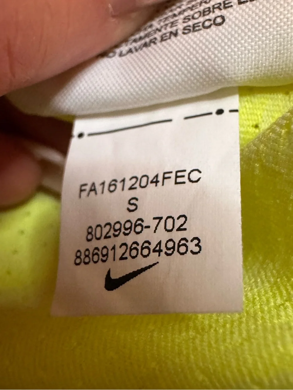 Women’s Nike Golf Neon Yellow Dri- FIT Polo Button-Down Shirt